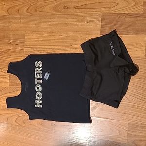 Hooters We Salute the troops top small shorts xxxs as is